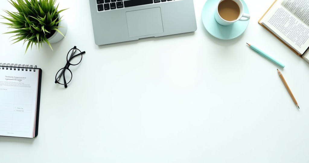 Modern workspace with laptop and real estate documents for lead generation tips