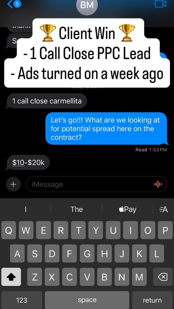 One call close on a Leads Up AI lead