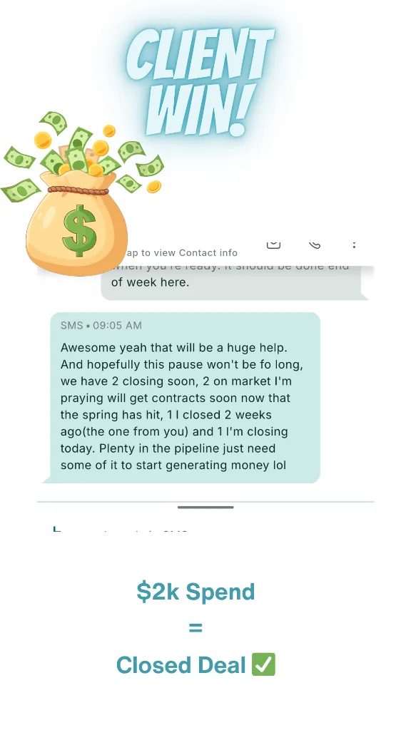 $2k spend equals a closed deal