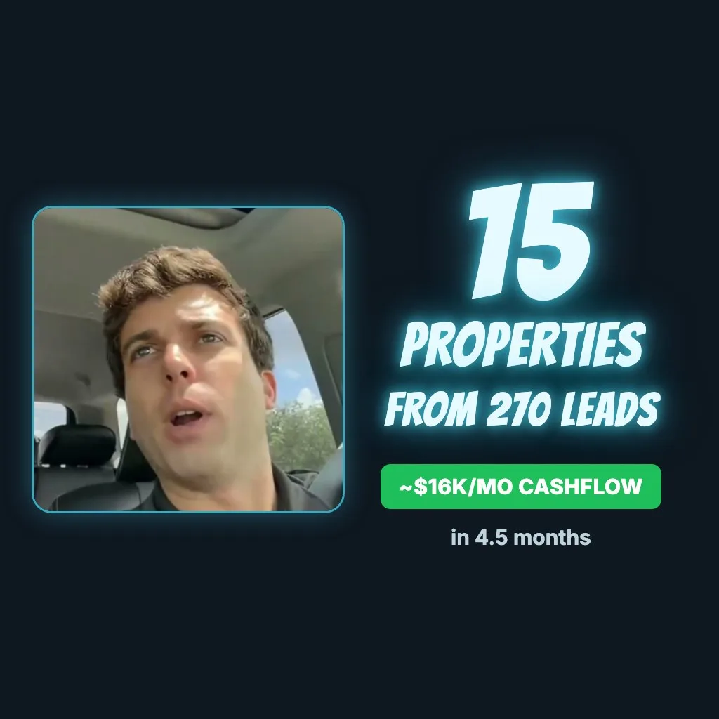 Daniel acquired 15 properties from 270 leads case study